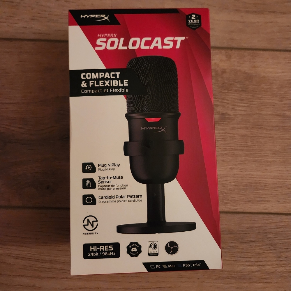 HyperX SoloCast USB Microphone - NIB